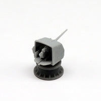 USN 5in./38 Mk.21 gun on semi enclosed mount (x4)