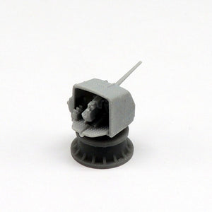 USN 5in./38 Mk.21 gun on semi enclosed mount (x4)