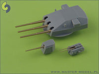 Admiral Graf Spee armament - 280mm (6pcs), 150mm (8pcs), 105mm (6pcs) barrels
