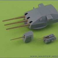 Admiral Graf Spee armament - 280mm (6pcs), 150mm (8pcs), 105mm (6pcs) barrels