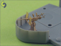 Oerlikon 20mm USN type - complete three dimensional gun, turned and etched elements (20pcs)
