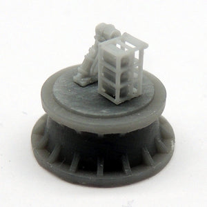 Mk.IV depth charge thrower and depth charges stowage racks (x4)