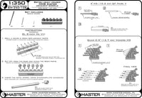 Brass barrel set for Trumpeter 1/350 HMS Exeter
