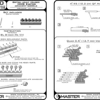 Brass barrel set for Trumpeter 1/350 HMS Exeter