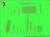 SMS Viribus Unitis - masts, yards and other turned parts set - fits Combrig model
