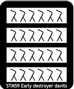 Early style davits
