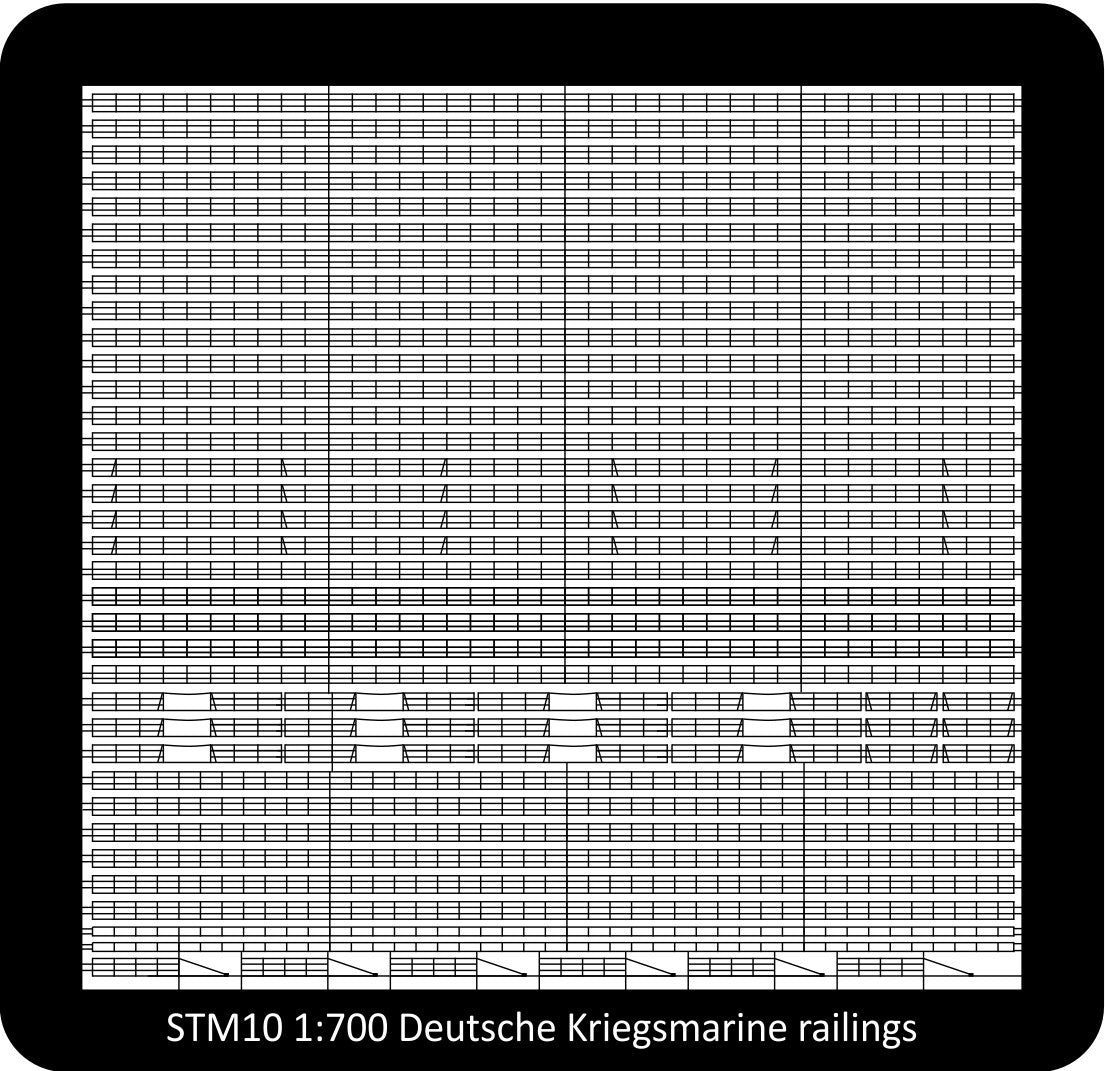 STM11 German Navy WW2 railings