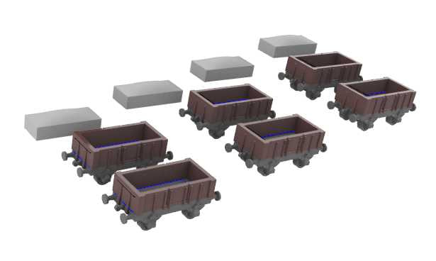 Dockside train extra wagons