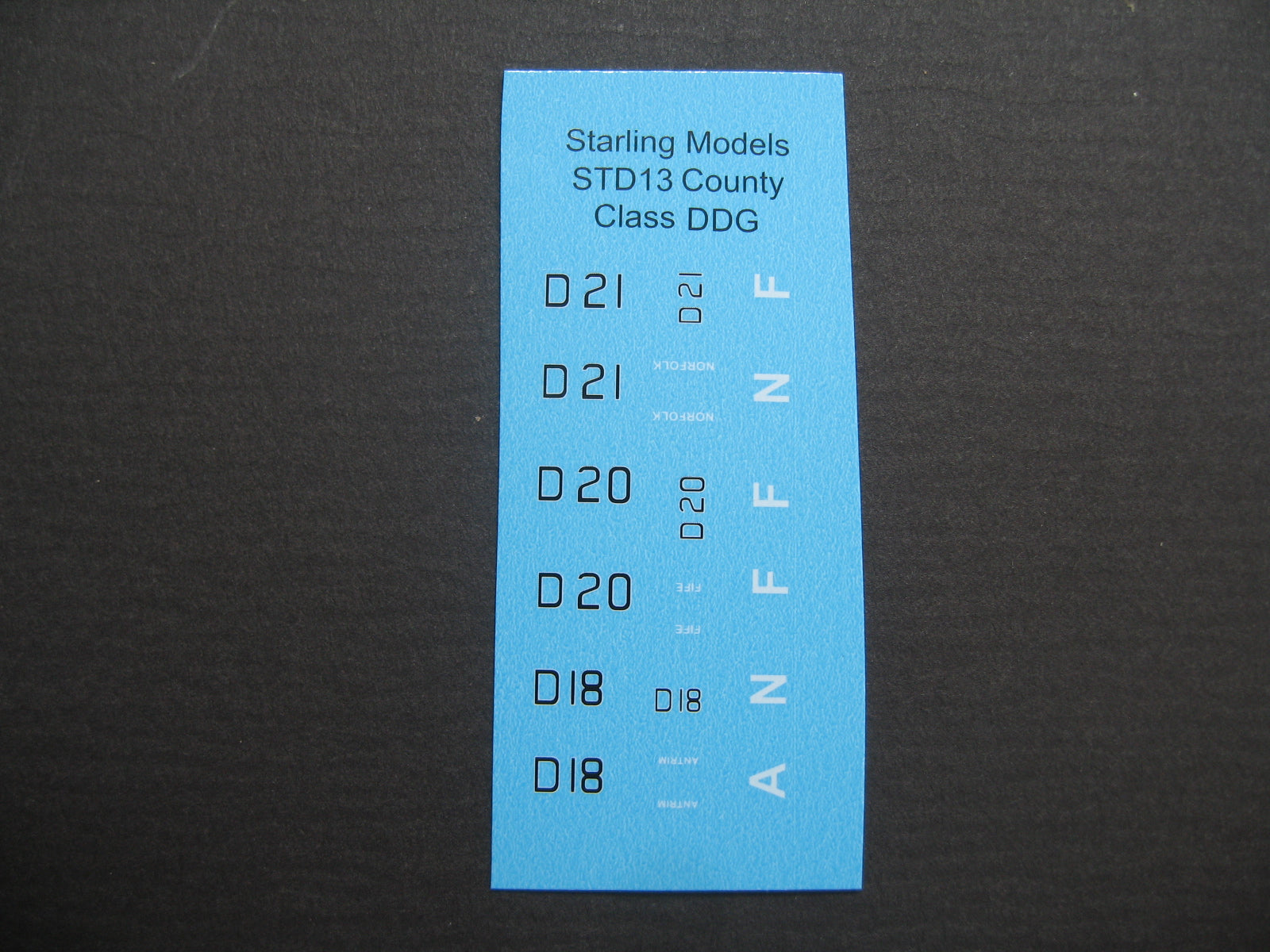 County Class DDG alternative decals