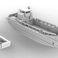 LCU and LCVP landing craft 1/700