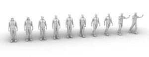 Royal Navy postwar carrier deck crew 1/700