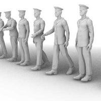 Royal Navy WW2 figures 1/350