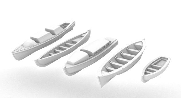 Royal Navy WW2 small boats set 1/700