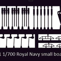 Royal Navy WW2 small boats set 1/700