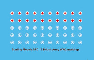 British Army WW2 vehicle markings 1/700