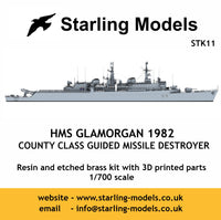 HMS Glamorgan, County Class guided missile destroyer 1982
