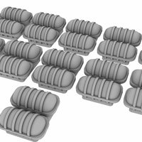 Royal Navy liferaft cannisters