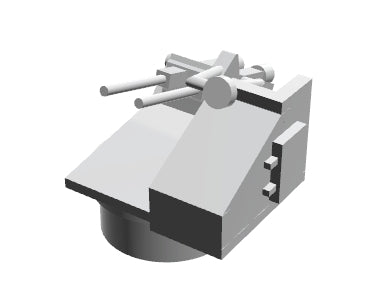 Twin 20mm oerlikon on MkV powered mount