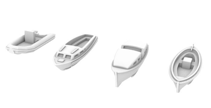 Postwar Royal Navy small boats 1/700