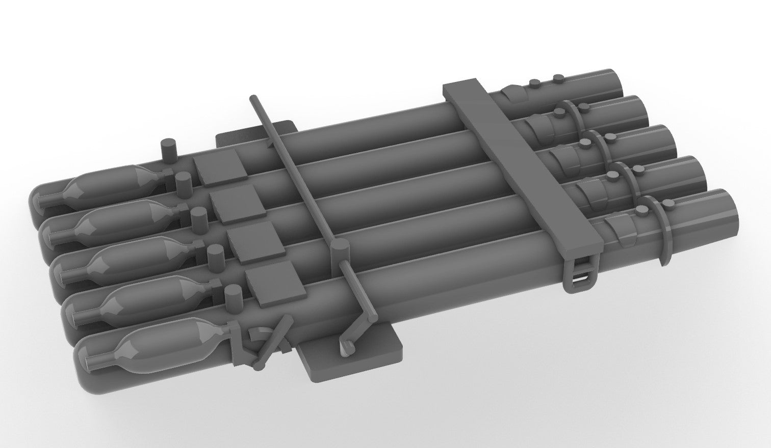 Quintuple torpedo tubes