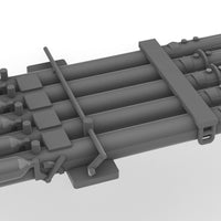 Quintuple torpedo tubes