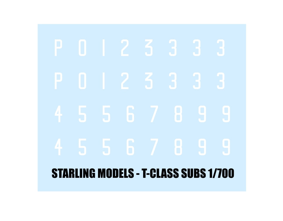 RN submarine numbers, white